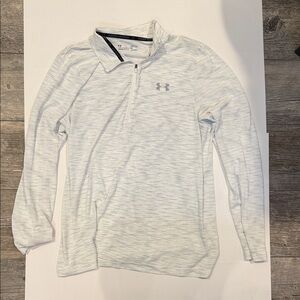 Under Armour Light Gray Quarter-Zip Pullover